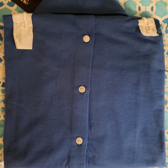 Kenneth Cole Sport Casual Shirt Awear-Tech Cobalt Blue Size Medium NWT - Picture 3 of 3